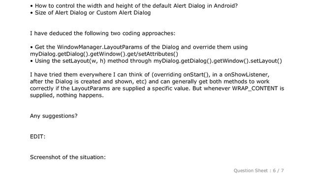 Android : AlertDialog with custom view: Resize to wrap the view's content смотреть онлайн