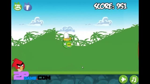 Angry Pig Steals Eggs - Bad Piggies Game смотреть онлайн