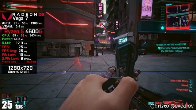 Cyberpunk 2077 - Ryzen 5 4600G Vega 7 & 16GB RAM смотреть онлайн
