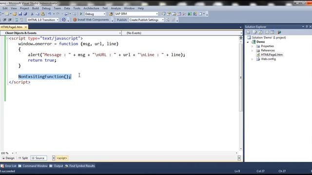JavaScript window onerror event смотреть онлайн