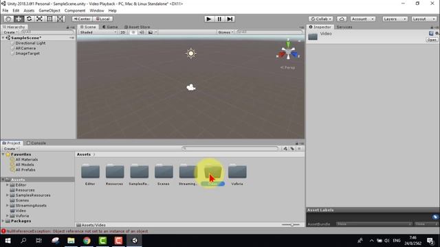 Unity 3D + Vuforia ทำปุ่มเล่นคลิปวิดีโอใน AR смотреть онлайн