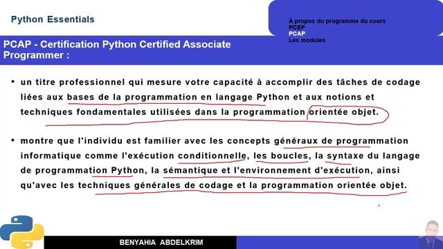 leçon python N°1 python Essentials смотреть онлайн