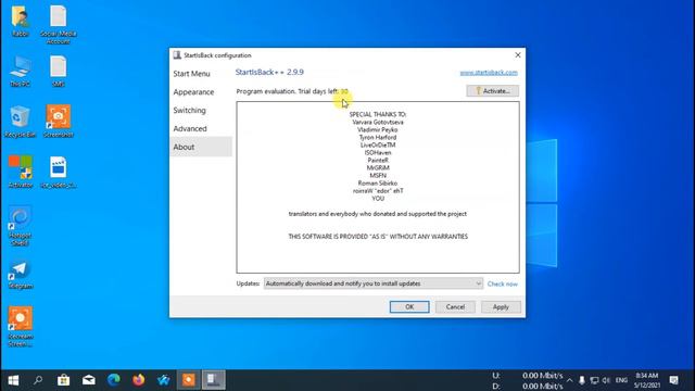 StartIsBack Version 2.9.14 | Free License 2021 | Simple Installation | 100% Working