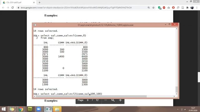 DBMS Lab 03- SQL Functions | Part 02 | Summer 2020 смотреть онлайн
