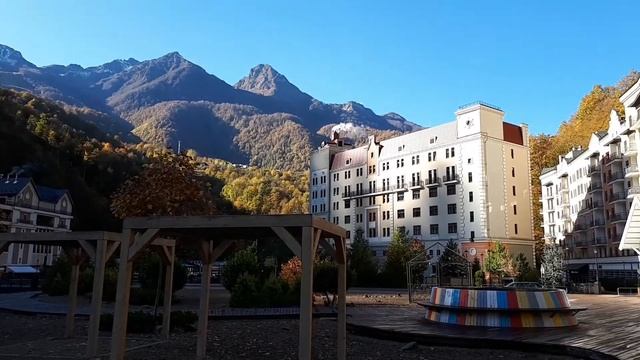 Роза Хутор на Красной Поляне.Прощаемся с осенью! Rose Khutor,goodbye to autumn. смотреть онлайн