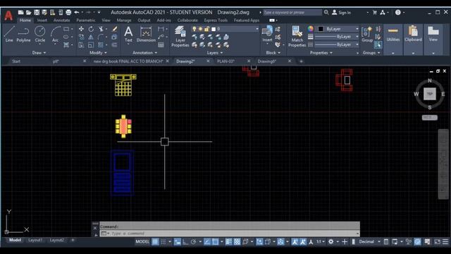 AutoCAD 2021 Tutorials Lesson-24 (BLOCK-1) смотреть онлайн