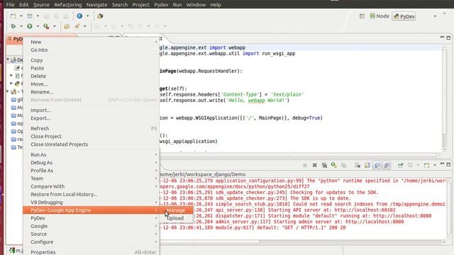 Demo Google App Engine - Python смотреть онлайн