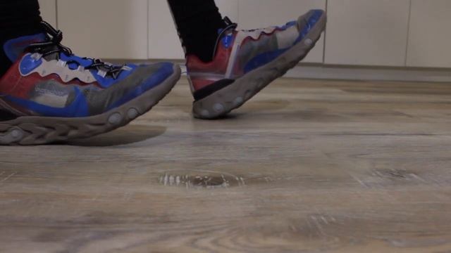 Nike React Element 87 Undercover on Feet Light Biege Chalk смотреть онлайн