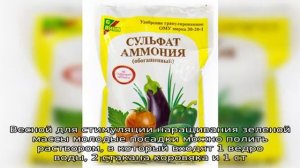 Применение сульфата аммония при выращивании клубники