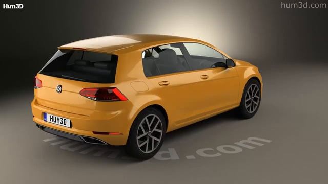 Volkswagen Golf 2017 3D model by Hum3D.com смотреть онлайн