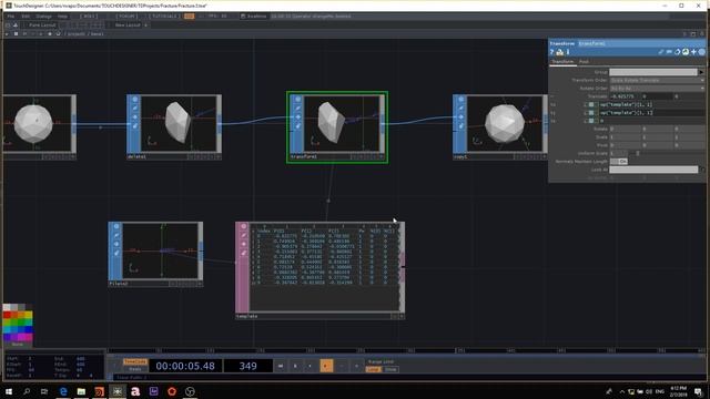 Fracture in Touchdesigner and Houdini /// Как разбить геометрию на куски в Touchdesigner и Houdini смотреть онлайн