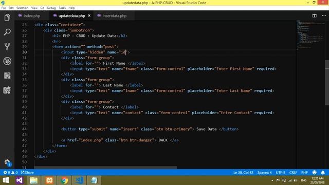 PHP-CRUD - Edit and Update Data in PHP - Part 3/4 смотреть онлайн