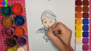 Розика из мультика Ангел Бэби. Раскраска для детей