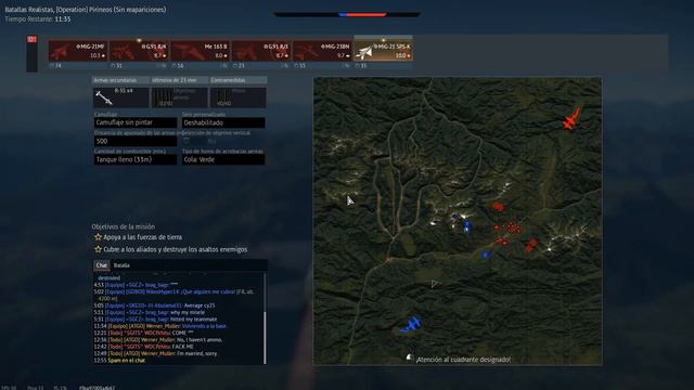 TC - Volando el MIG-21 SPS-K Alemán. War Thunder смотреть онлайн