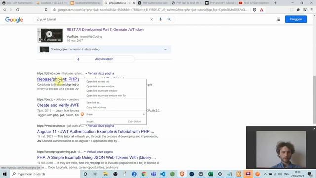 2# JWT php framework JWT class of zelf schrijven смотреть онлайн