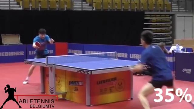 MA LONG BACKHAND SERVE + HIGH TOSS SERVE - 3 Speed