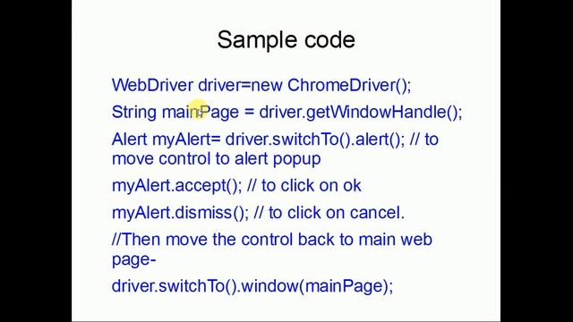 How to handle alert pop-up in Selenium | Selenium Interview questions смотреть онлайн