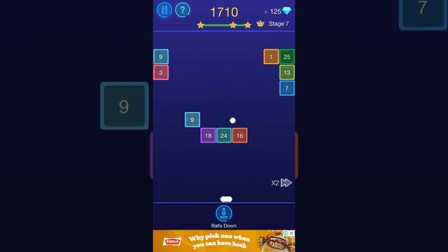 Simple Stage 7 Brick Breaker Glow Balls смотреть онлайн