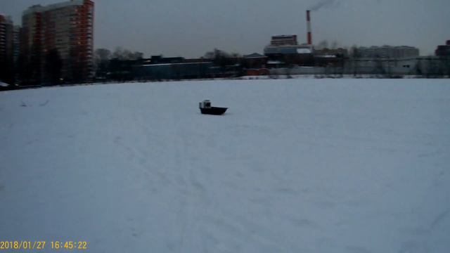 Аэро сани. Покатушки на Серебрянке смотреть онлайн