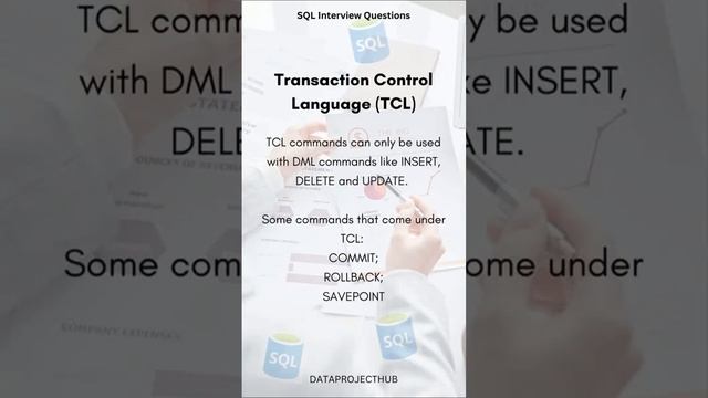Transaction Control Language (TCL) | SQL Interview Question Series смотреть онлайн