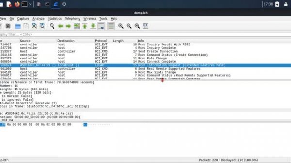 Bluetooth dump Kali Linux Bluetooth Wireshark