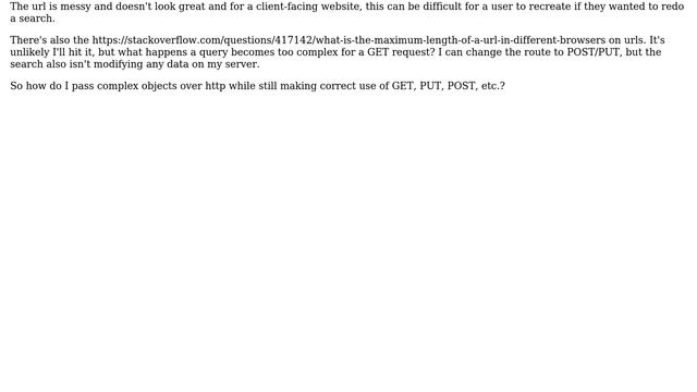 What is the correct way to pass JSON objects in an http request when a GET request is most... смотреть онлайн