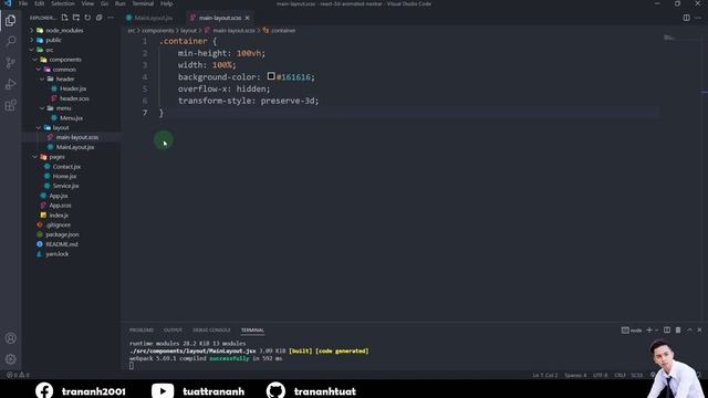 React Animated 3D Navigation | ReactJS SASS смотреть онлайн