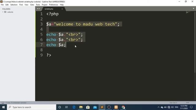 Variables in php || PHP Course (Tutorial 04) || Urdu/Hindi смотреть онлайн