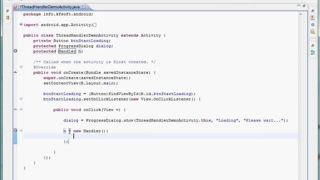 (13) Android Beginner Tutorial - Thread and Handler смотреть онлайн