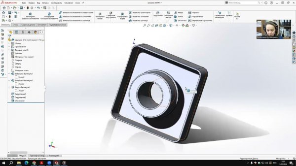 SolidWorks. Редактируем плоскость эскиза.