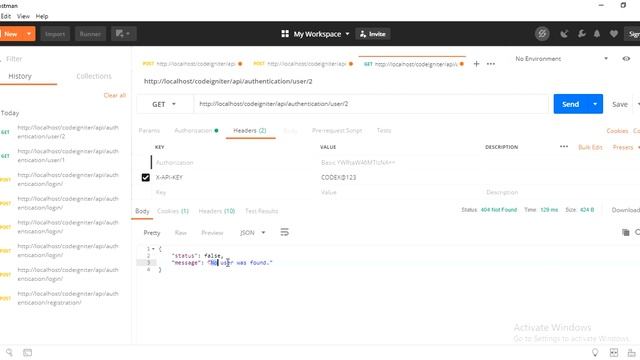 User Login and Registration with CodeIgniter REST API смотреть онлайн