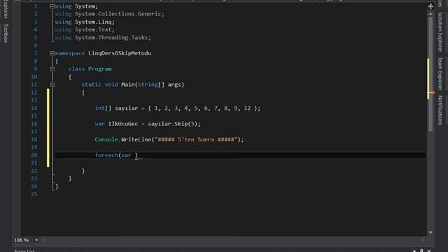c# Linq Ders 6 Skip Method смотреть онлайн