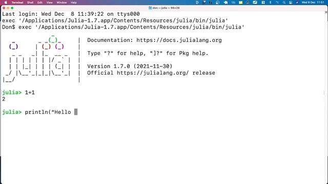 Julia Installation on MacOS // How to Install Julia on MacOS смотреть онлайн