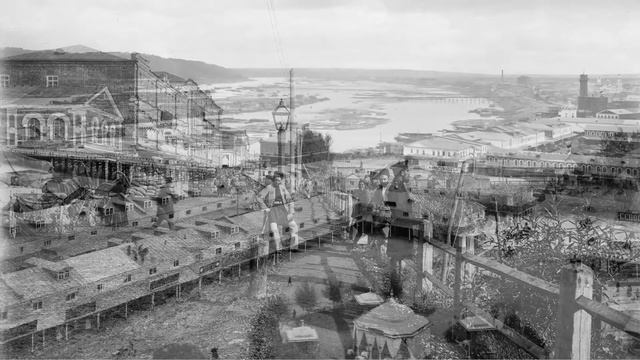 Нижний Новгород, Мещерское озеро, Нижегородская Ярмарка на старых и современных фотографиях. смотреть онлайн