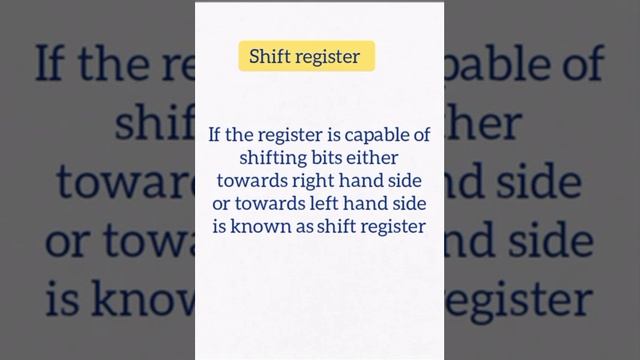 Shift register in digital electronics смотреть онлайн