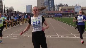 Олимпиада школьников по физкультуре. Ульяновск. Бег 100 метров девушки.