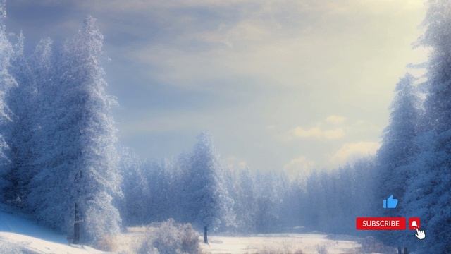 SLEEP AND CALM MUSIC 2023 WINTER SUNRISE AT SNOWY FOREST