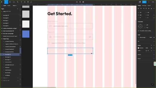 Daily UI Design Challenge | Signup Page UI Design | Figma Tutorial смотреть онлайн