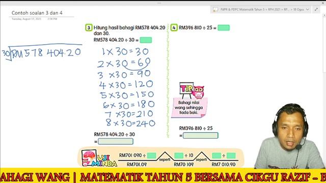 Matematik tahun 5 - Bahagi wang смотреть онлайн
