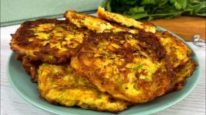 Мама научила!ЦАРСКИЙ ЗАВТРАК ИЗ ДЕШЕВЫХ ПРОДУКТОВ за 10 минут.Кабачковые оладьи на завтрак и перекус