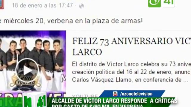 Alcalde de Victor Larco responde a críticas por gasto de S/60 mil en verbena смотреть онлайн
