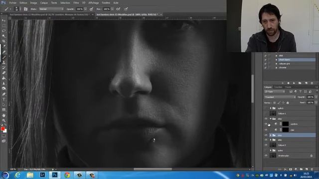 Retouche De La Peau Photoshop Dodge And Burn Photo