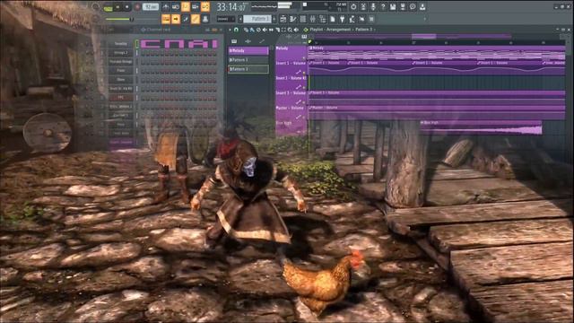 Саундтрек в стиле Skyrim на стандартных плагинах FL studio смотреть онлайн