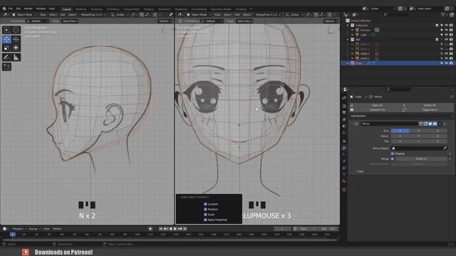 blender character modeling tutorial beginner -Part1 смотреть онлайн