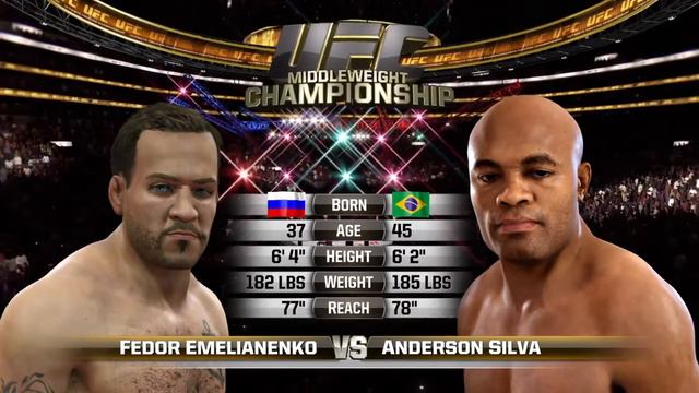 EA SPORTS™ UFC® Career Mode - Fedor Emelianenko vs Anderson Silva - One kick смотреть онлайн