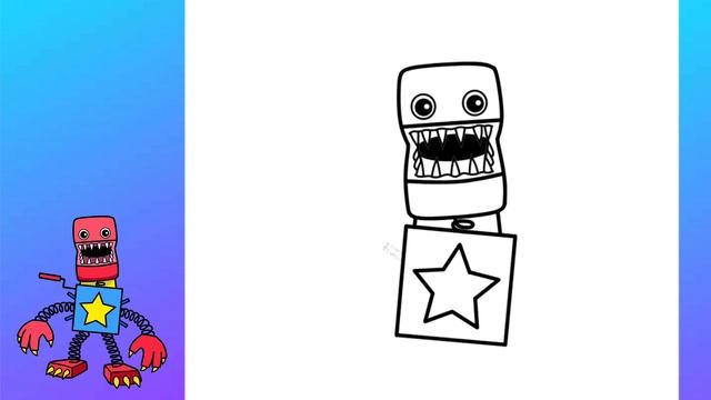 Making Boxy Boo - How to draw BOXY BOO Step by Step [Project: Playtime - POPPY PLAYTIME] смотреть онлайн