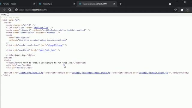 ReactJs Portals With Example Modal Box Creation In Hindi смотреть онлайн
