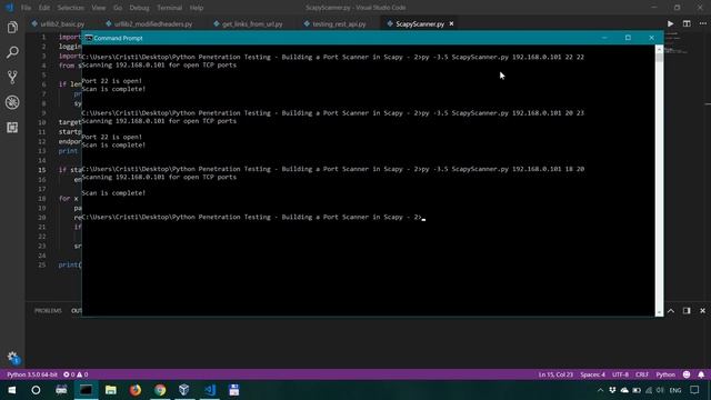 How to Build a Port Scanner in Scapy - Python Penetration Testing [Part 3] смотреть онлайн