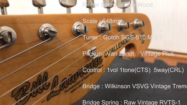 愛機！Bill Lawrence CHALLENGER-ⅠD BC1D-62　ギター紹介。