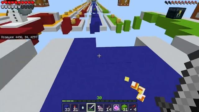 Карта Лаки гонка, в майнкрафте Bedrock Edition смотреть онлайн